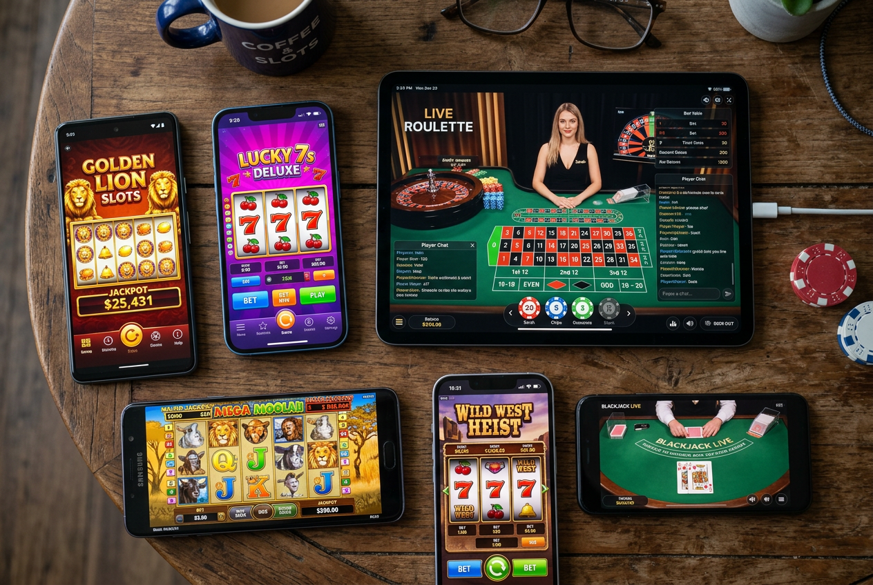 Rozmanité mobilní hry v moderním online casinu
